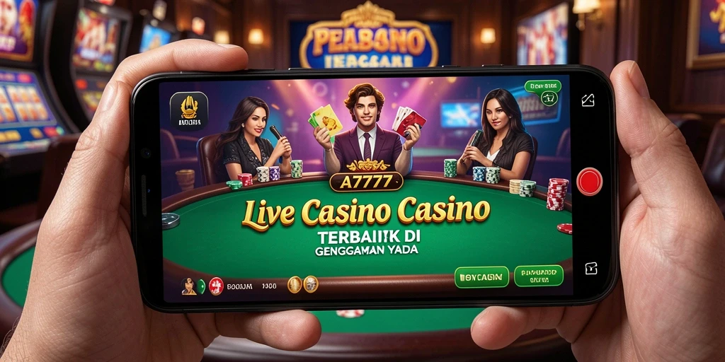Tampilan gameplay A7777 yang menarik dengan dealer langsung.