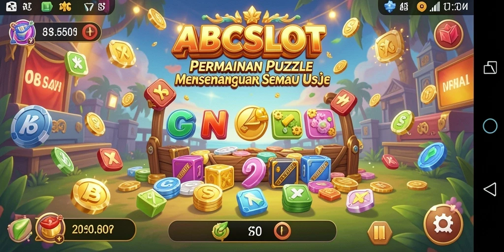 Tangkapan layar gameplay menampilkan tantangan puzzle yang menarik dari ABCSLOT.