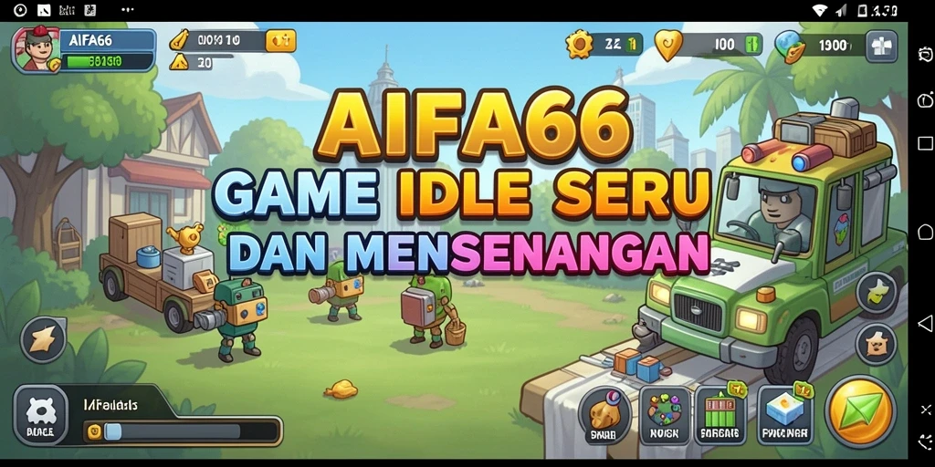 Tampilkan gameplay AIFA66 yang menarik dan penuh warna di layar.