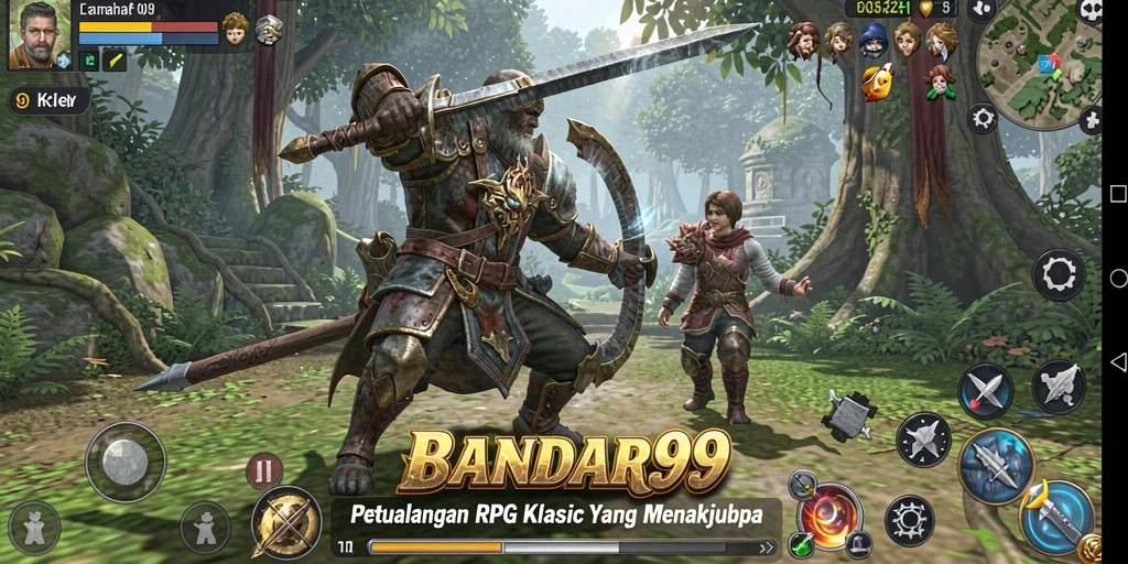 Screenshot utama BANDAR99 menampilkan aksi RPG yang seru dan penuh petualangan.