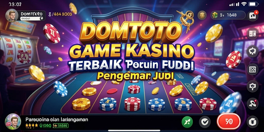 Tampilan gameplay menarik dari DOMTOTO dengan berbagai pilihan permainan Kasino.