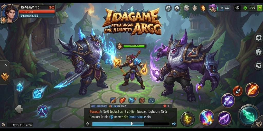 Tampilan gameplay menakjubkan di IDAGAME dengan aksi ARPG yang mendebarkan.