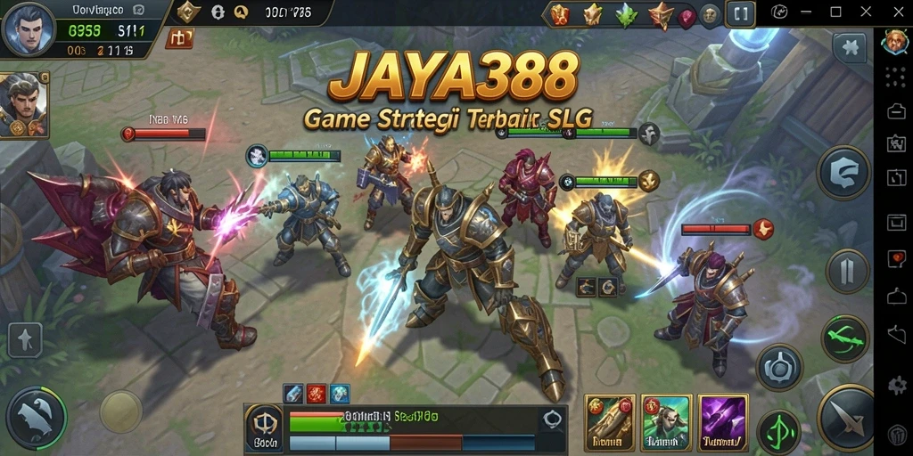 Screenshot gameplay JAYA388 yang menunjukkan strategi perang SLG.