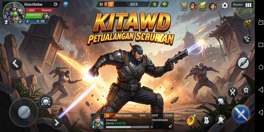 Menampilkan aksi seru di KITAWD dengan grafis memukau.