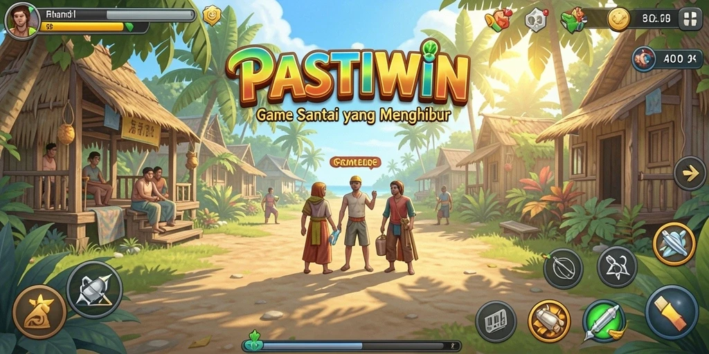 Tangkapan layar gameplay PASTIWIN yang penuh warna dan menarik.