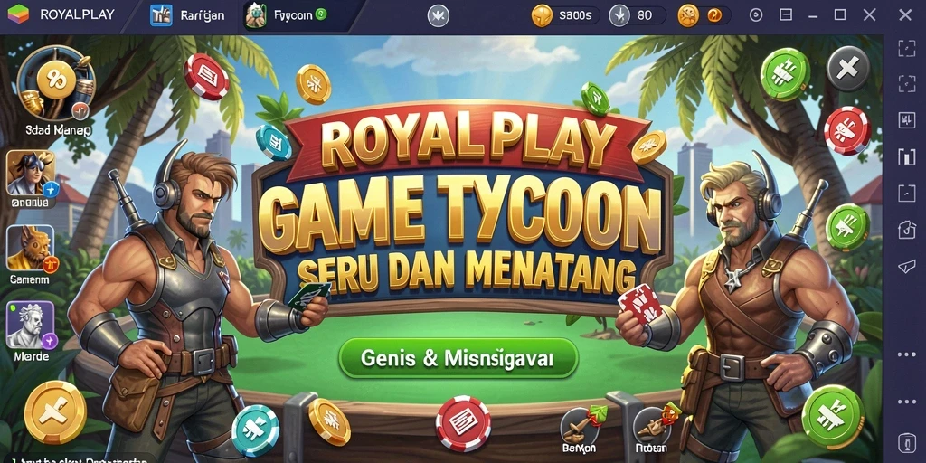 Tampilan gameplay <strong>ROYALPLAY</strong> yang menarik dengan berbagai fitur Tycoon.