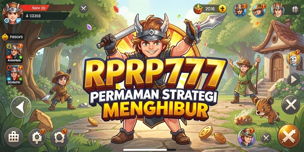 Screenshot gameplay RPRP777 menampilkan aksi pertempuran yang seru.