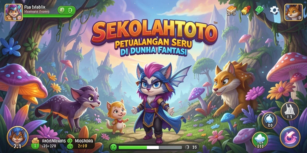 Tampilan gameplay yang menegangkan di dunia petualangan