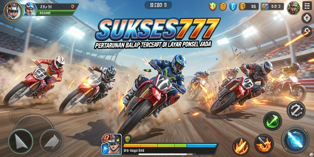 Tampilan gameplay balap yang menegangkan dan penuh adrenalin.