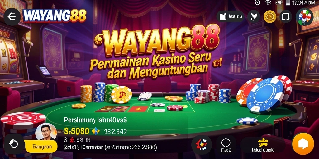 Tampilan gameplay seru permainan Kasino di WAYANG88.